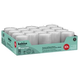 Bolsius Bolsius Horeca Relight Navullingen 64/52 Grijs (18 stuks)