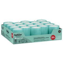 Bolsius Bolsius Horeca Relight Navullingen 64/52 Aqua (18 stuks)