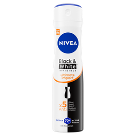Nivea Nivea Black & White Invisible Ultimate Impact Deodorant Spray (150 ml)