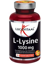Lucovitaal Lucovitaal L-Lysine 1000mg (90 kauwtabletten)