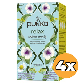 Pukka 4x Pukka Relax Thee Bio (20 zakjes)