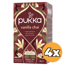 Pukka 4x Pukka Vanille Chai Tea Bio (20 zakjes)