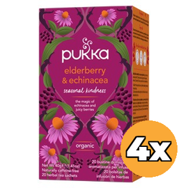 Pukka 4x Pukka Elderberry & Echinacea Bio (20 zakjes)