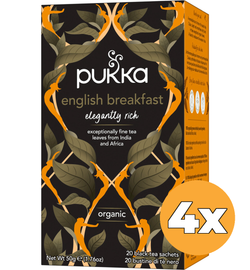Pukka 4x Pukka English Breakfast Bio (20 zakjes)