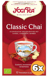 Yogi Tea 6x Yogi Tea Classic Chai Bio (17 stuks)