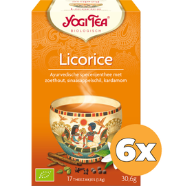 Yogi Tea 6x Yogi Tea Licorice Egyptian bio (17 stuks)