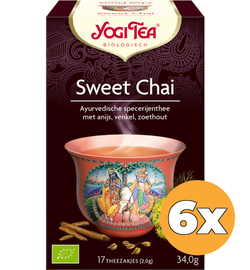 Yogi Tea 6x Yogi Tea Sweet chai bio (17 stuks)