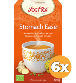 Yogi Tea 6x Yogi Tea Stomach ease bio (17 stuks)