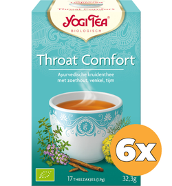 Yogi Tea 6x Yogi Tea Throat comfort bio (17 stuks)