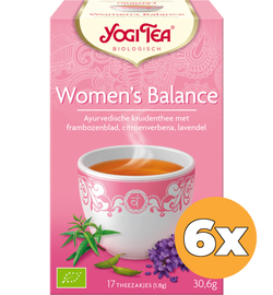 Yogi Tea 6x Yogi Tea Women's balance bio (17 stuks)