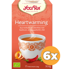 Yogi Tea 6x Yogi Tea Heartwarming bio (17 stuks)