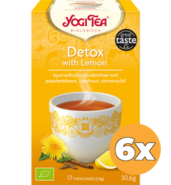 Yogi Tea 6x Yogi Tea Detox with lemon bio (17 stuks)