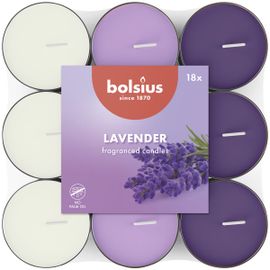 Bolsius Bolsius Geurtheelicht 3,5U Lavender Pack (18 stuks)