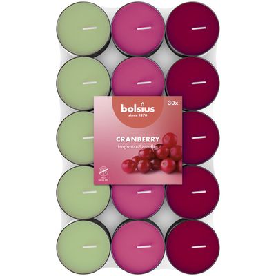 Bolsius Geurtheelicht 3,5U Cranberry Pack   (30 stuks) 30 stuks
