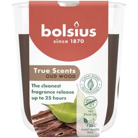 Bolsius Bolsius Geurglas 80/73 True Scents Oud Wood (1 stuk)