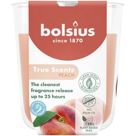 Bolsius Bolsius Geurglas 80/73 True Scents Peach (1 stuk)