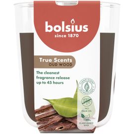 Bolsius Bolsius Geurglas 97/85 True Scents Oud Wood (1 stuk)