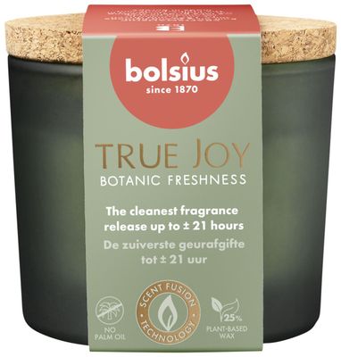 Bolsius Geurglas Met Kurk 66/83 True Joy Botanic Freshness (1 stuk) 1 stuk