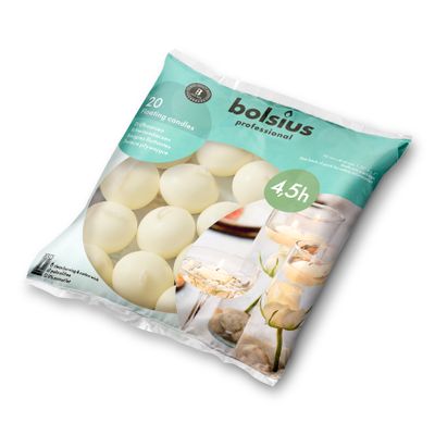 Bolsius Drijfkaarsen Zak 20 Ivoor (1 stuk) 1 stuk
