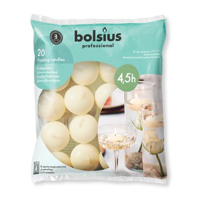 Bolsius Drijfkaarsen Zak 20 Ivoor (1 stuk) 1 stuk