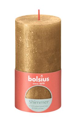 Bolsius Stompkaars Shimmer 130/68 Gold (1 stuk) 1 stuk