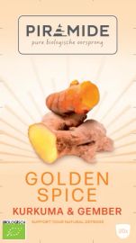 Piramide Piramide Golden Spice Kurkuma & Gember Biologische Thee (20 zakjes)