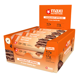 Maxi Nutrition 12x Maxi Nutrition Waffle Bar Hazelnut Spread (39Gr)