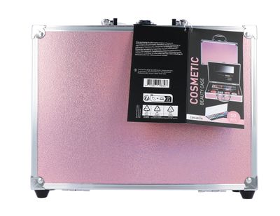 Casuelle Make Up Koffer Glanzend Roze (1 set) 1 set