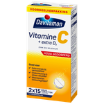 Davitamon Vitamine C + Extra D3 Bruistabletten Citroensmaak (30 tabletten) 30 tabletten thumb