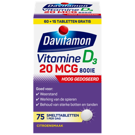 Davitamon Davitamon Vitamine D3 20mcg (75 tabletten)