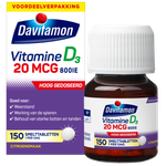 Davitamon Vitamine D3 20mcg (150 tabletten) 150 tabletten thumb