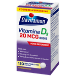 Davitamon Vitamine D3 20mcg (150 tabletten) 150 tabletten thumb
