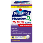 Davitamon Vitamine D3 75Mcg (75 tabletten) 75 tabletten thumb
