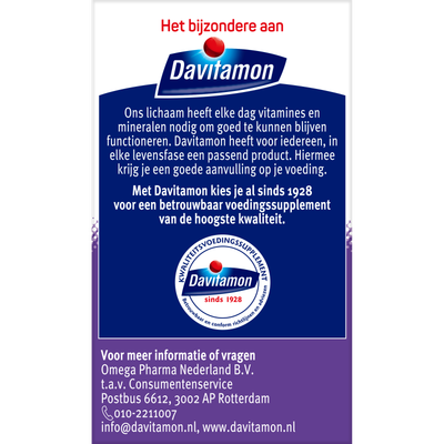 Davitamon Vitamine D3 75Mcg (75 tabletten) 75 tabletten