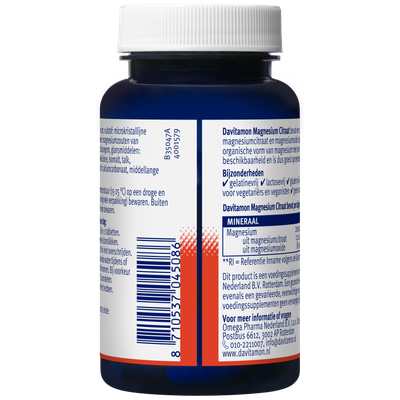 Davitamon Magnesiumcitraat & Magnesiumoxide (60 tabletten) 60 tabletten