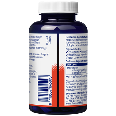 Davitamon Magnesiumcitraat & Magnesiumoxide (120 tabletten) 120 tabletten