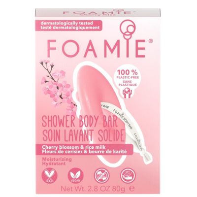 Foamie Shower Body Bar Cherry Kiss (80 gr) 80 gr