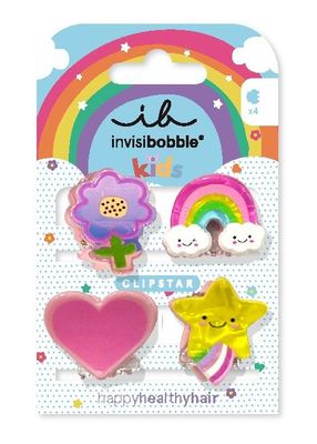 Invisibobble Clipstar Happy World Kids (4 stuks) 4 stuks