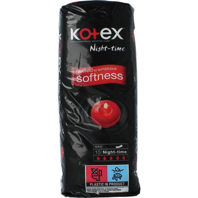 Kotex Maxi Nacht (10 stuks) 10 stuks