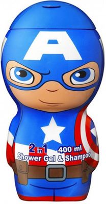 Marvel Captain America 2 in 1 Showergel en Shampoo (400 ml) 400 ml