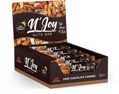XXL Nutrition N'Joy Nuts Bar Dark Chocolate Caramel Vegan (40 gr) 40 gr