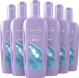 Andrelon 6x Andrelon Shampoo 2 in 1 XL Formaat (450 ml)