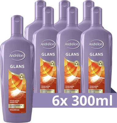 6x Andrelon Shampoo Glans (300 ml) 6 x 300 ml