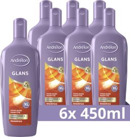 Andrelon 6x Andrelon Shampoo glans (450 ml)