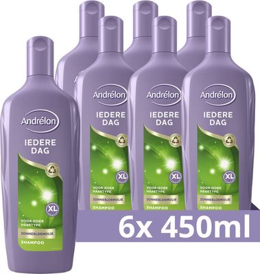 6x Andrelon Shampoo Iedere Dag XL Formaat (450 ml) 6 x 450 ml
