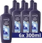 6x Andrelon Shampoo Men Hair & Body (300 ml) 6 x 300 ml thumb