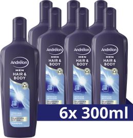 Andrelon 6x Andrelon Shampoo Men Hair & Body (300 ml)