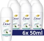 6x Dove W Fresh Deodorant Roll-On (50 ml) 6 x 50 ml thumb
