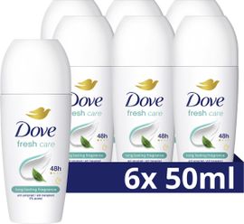 Dove 6x Dove W Fresh Deodorant Roll-On (50 ml)