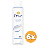 6x Dove Deodorant Spray Classic Fresh (200 ml) 6 x 200 ml thumb